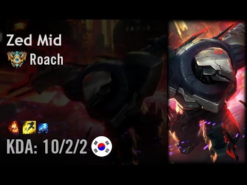 Zed Mid vs Jhin - Roach - KR Challenger Patch 6.11