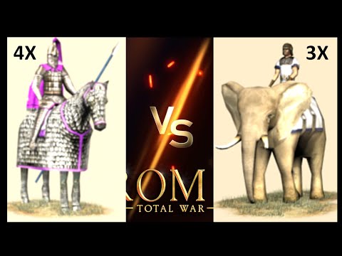 Can 4 Cataphracts Take Down 3 Carthaginian Elephants in Rome: Total War?