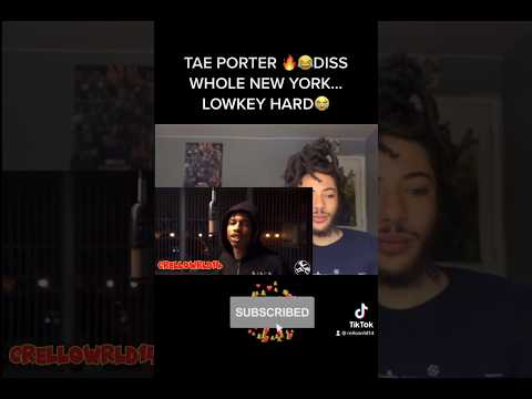 Tae Porter Diss The Whole NY😭🔥‼️ #trending #reaction #explore #fypシ #youtube #explorepage