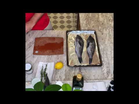 How to prep and cook whole black seabass