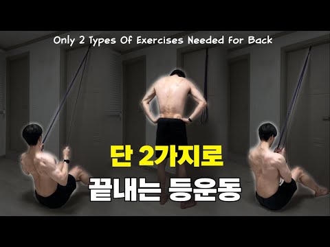 (타이머/삐소리X)단 2가지로 등운동 끝내기