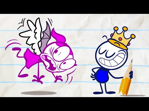 Pencilmiss Is an Angel with WINGS! 👼 Pencilmation | Animated Cartoons