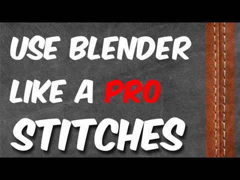 Blender stitches - Simple Tutorial to follow!