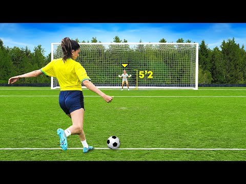 We Took 100 Shots vs World's Shortest Goalkeeper