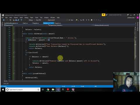 Experiment 8 - Threading and Synchronization using C#