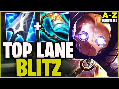 AD BLITZCRANK TOP İLE MAÇ KAZANABİLDİM Mİ? | (Blitz, Brand, Braum, Briar) A-Z TOP LANE #5