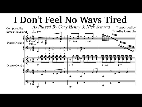 Cory Henry & Nick Semrad play I Don't Feel No Ways Tired