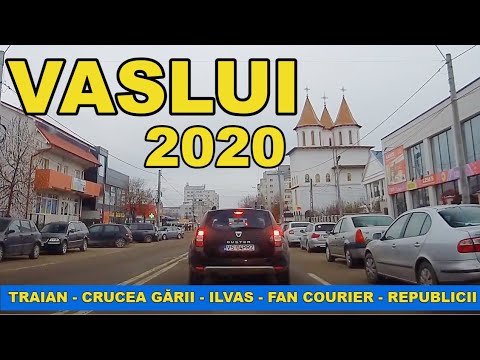Orasul VASLUI traseu Traian - OMV - Zona Garii - Crucea Garii video dec. 2020