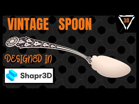 3D modeling a Vintage Spoon in Shapr3D on iPad Pro