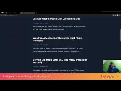 Ep 01 - Adding search to our Gatsby site using Algolia