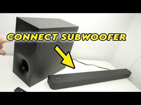 Sony Soundbar : How to Connect a Sony Wireless Subwoofer