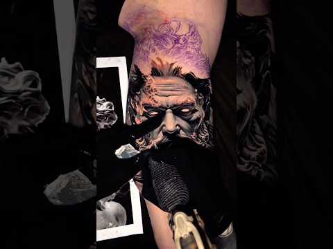 6 Hours, 1 Session, Endless Detail: Realistic Tattoo Art 🤯 #drawing_complex #drawyourself #anime