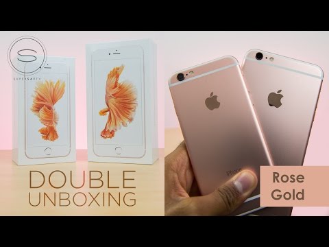 iPhone 6s vs iPhone 6s Plus Rose Gold - Dual Unboxing
