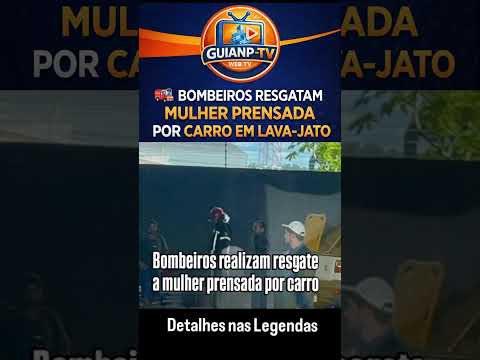 Mulher é prensada entre carro e parede em lava jato