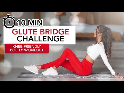 10 MIN GLUTE BRIDGE CHALLENGE (Knee-Friendly Booty Workout) | Yuvarlak Kalça Egzersizi | Eylem Abaci