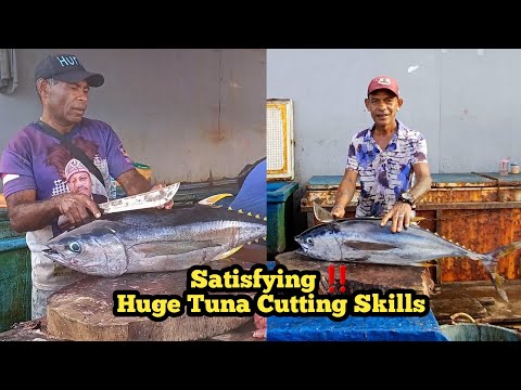Satisfying ‼️ Huge Tuna Cutting Skills