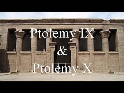 Ptolemy IX & Ptolemy X, Pharaohs of Egypt, North Africa