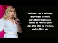 Taylor Swift - London Boy (Lyrics)