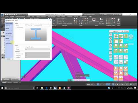ADVANCE STEEL 2019 TUTORIAL-#11: DISPLAY TYPE TAB-DW