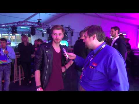 ESCKAZ in Stockholm: Interview with Justs (Latvia) (at Nordic party)