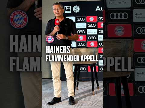 Video Thumbnail: Hainers flammender Appell im Video: "Kann nicht sein, dass nur Bayern den Wagen zieht" #shorts