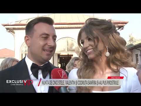 NUNTĂ DE CINCI STELE. VALENTIN ȘI CODRUȚA SANFIRA AU FĂCUT PASUL CEL MARE! IMAGINI ÎN EXCLUSIVITATE