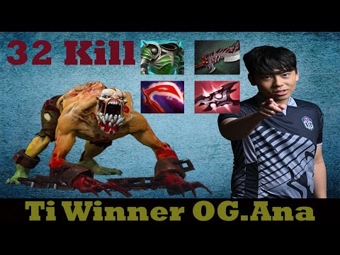 Ti Winner OG. Ana Lifestealer 31 Min 32 Kill Rampage With Forever Mid Shadow Shaman