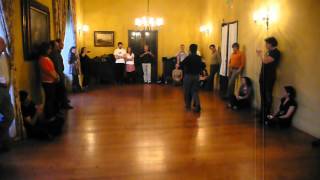 FERNANDO SANCHEZ y ARIADNA NAVEIRA  demonstration after class, Oporto tango festival 2012