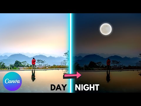 How to Turn Day into Night in Canva