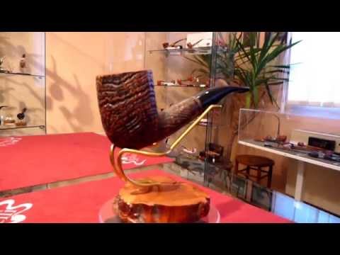 Pipa in radica half bent sabbiata - www.paronellipipe.it