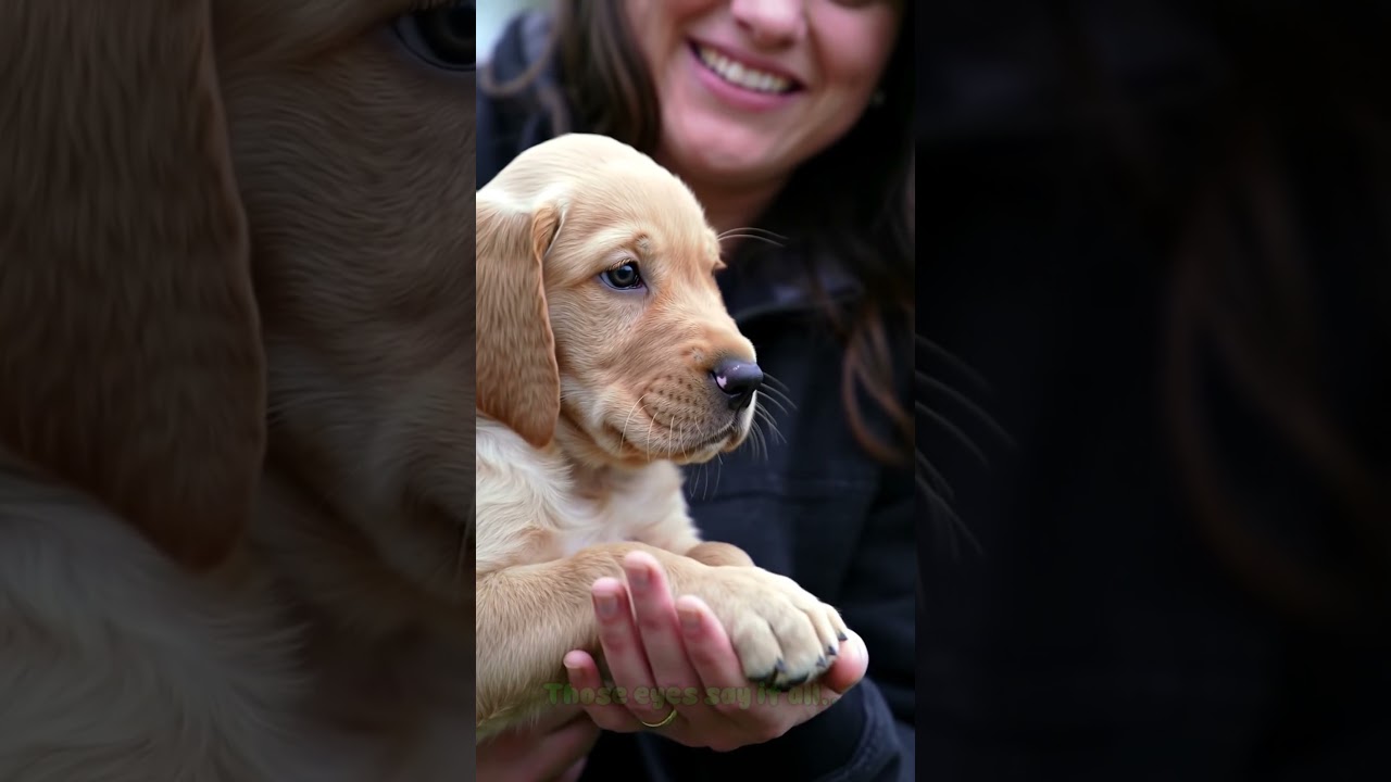 Puppy’s first day at his forever home… His eyes say it all 🥹❤️ #fantasyart #cute #whimsical