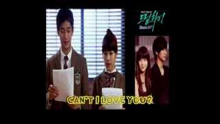 [With Music] Can&#39;t I Love You (Dream High) by Kim Soo Hyun and IU with translation