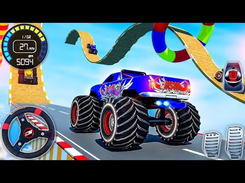 Mountain Climb Stunt: Futuristic Van Unlocked Impossible Stunts Levels Completed - Android GamePlay