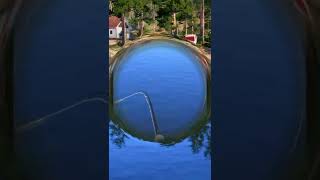 Spinning trout fishing in beautiful mountain lake / RF4 short clip #shorts #gaming