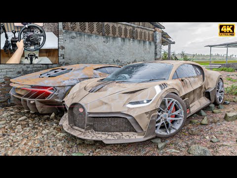 Thumbnail for Rebuilding Bugatti Divo & Lamborghini Centenario LP770 | Forza Horizon 5 | Steering Wheel gameplay by Bugatti Divo