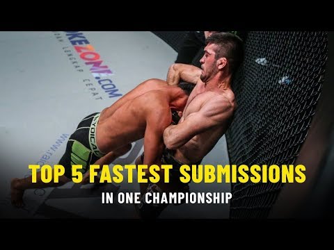 Top 5 Fastest Submission Wins | ONE Records