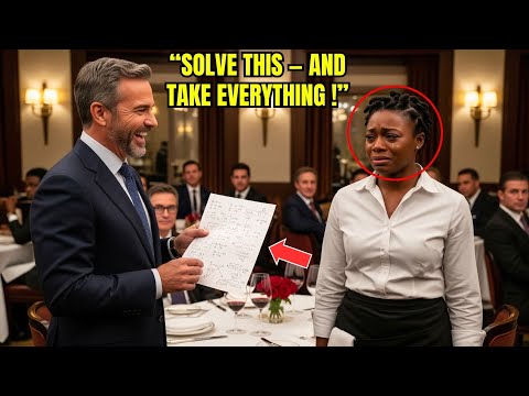 Billionaire Laughed: “Solve This for Millions” Black Waitress Cracked It — Genius in Plain Sight Now