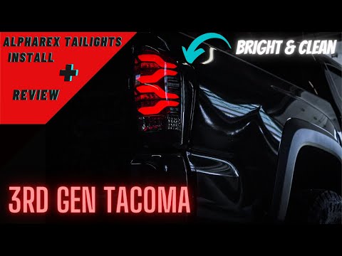 AlphaRex Tacoma LED Tailights Install & Review | Bright Tailight Upgrade