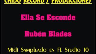 Ella se esconde (Cover). Pista. Instrumental, Karaoke.