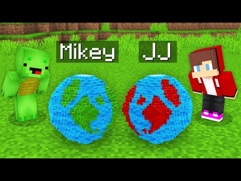 Mikey vs JJ TINY PLANET Survival Battle in Minecraft (Maizen)