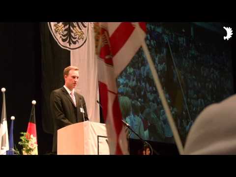 Einzug der gesamtdeutschen Fahnenstaffel, Deutschlandtreffen der Ostpreußen, Erfurt 2011
