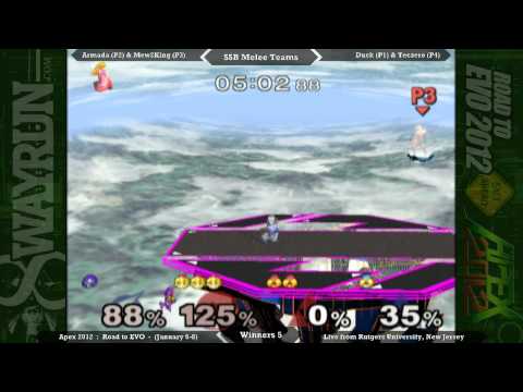 Apex 2012 - Melee Teams: Armada & Mew2King vs. Duck & Teczero WB5