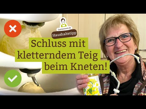 Schluss mit kletterndem Teig! Mit diesem Trick klettert der Teig nicht mehr den Knethaken hoch!