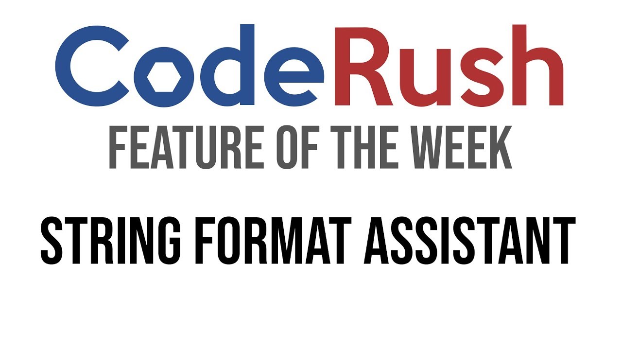 CodeRush FotW: String Format Assistant
