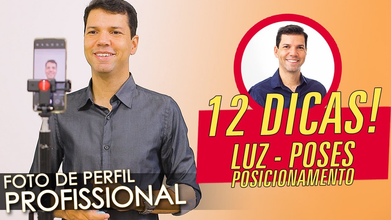 FOTÓGRAFO ensina COMO TIRAR FOTO para PERFIL PROFISSIONAL usando o CELULAR! 12 DICAS!