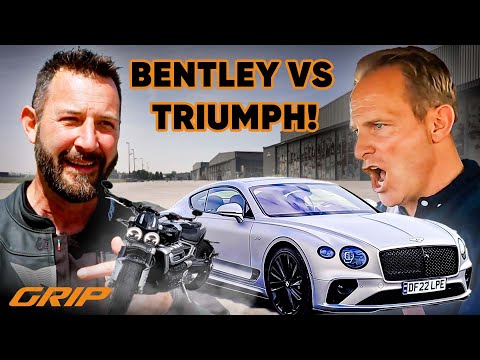 Duell der Hubraum-Monster👹🔥 Bentley Continental GT gegen Triumph Rocket 3 R I GRIP