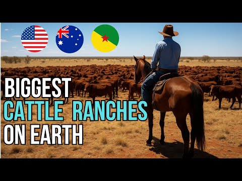 Top 10 Largest Active Cattle Ranches in the World (By Land Size) — One is 7x King Ranch!
