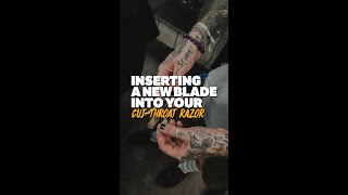 How to insert a blade into your Cut-Throat Razor #shorts