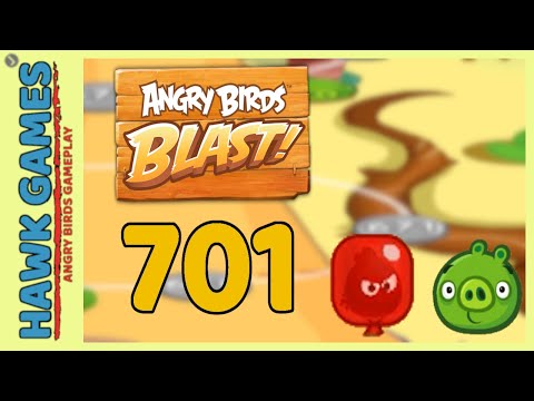 Angry Birds Blast Level 701 - 3 Stars Walkthrough, No Boosters