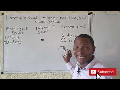 Homologous series, Functional group and Introduction to naming of organic compounds part 1